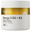 Ostrovit Omega 3 D3 + K2 180 kapsulas bilde Ostrovit Omega 3 D3 + K2 180 kapsulas fotogrāfija