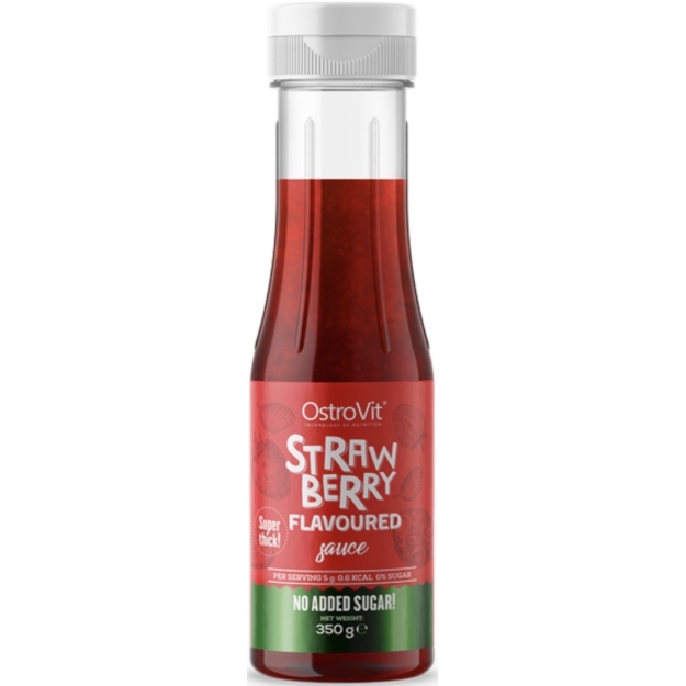 Ostrovit Strawberry Flavoured Sauce 350 g picture Ostrovit Strawberry Flavoured Sauce 350 g photo