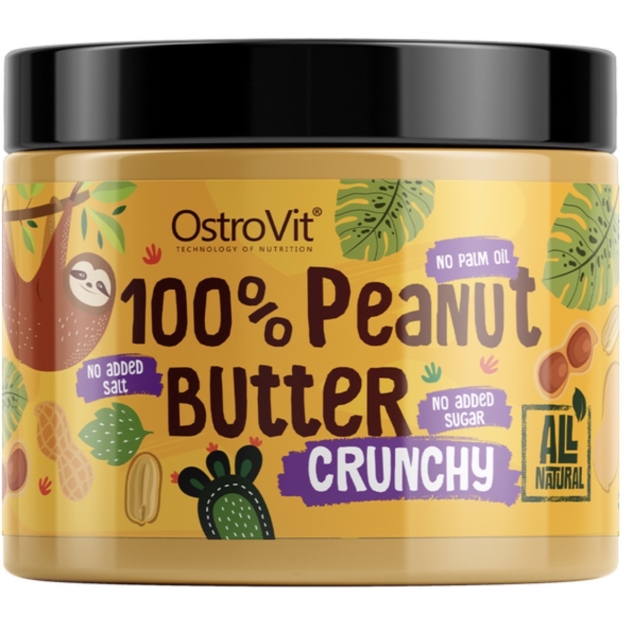Žemės riešutų sviestas 100% traškus 500 g