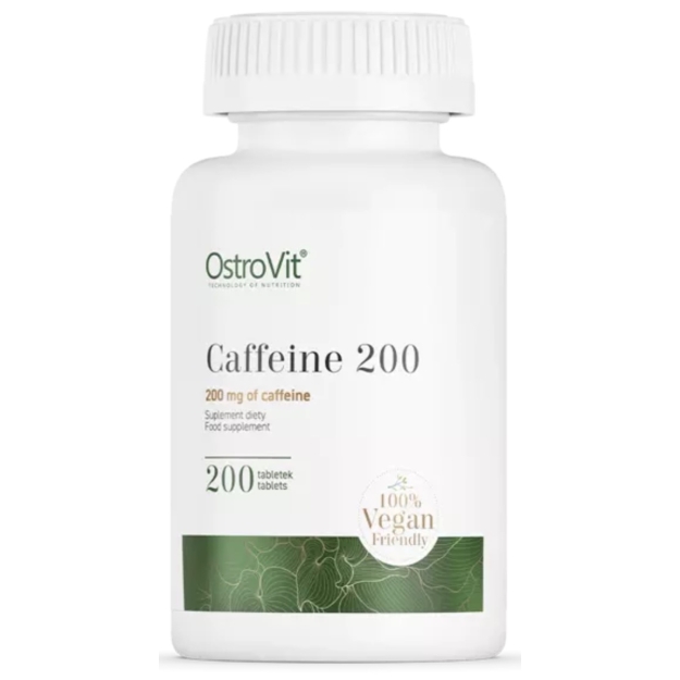 Ostrovit Caffeine 200 mg 200 tabletes fotogrāfija