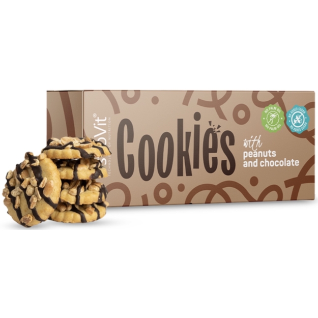Ostrovit Cookies with Peanuts and Chocolate 125 g picture Ostrovit Cookies with Peanuts and Chocolate 125 g photo