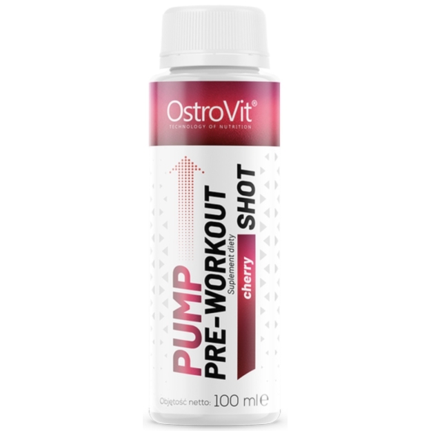 Ostrovit Pump Pre-Workout Formula 100 ml shot - cherry photo