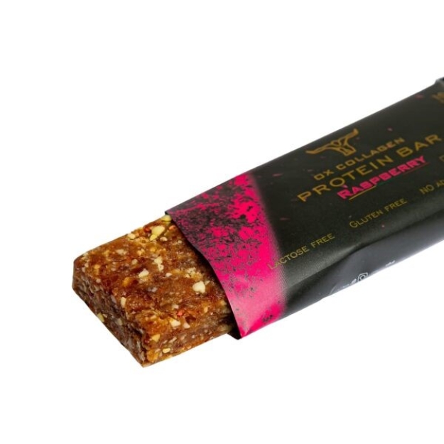 Ox Collagen Protein Bar with Collagen 52 g - Raspberry Ox Collagen Protein Bar with Collagen 52 g - Raspberry