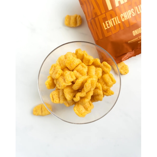 Pändy Lentil chips with onion flavour 40 g picture Pändy Lentil chips with onion flavour 40 g photo