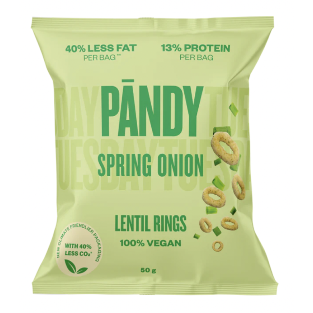 Pändy Lentil Chips 50 g - Spring Onion