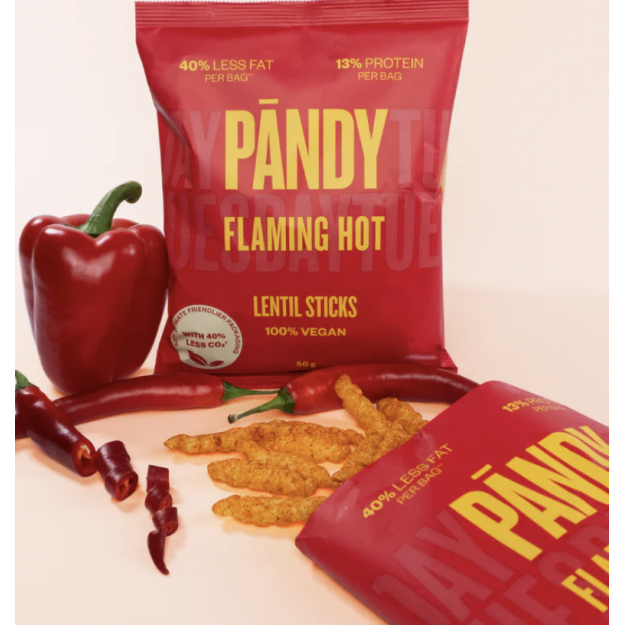 Pändy Lēcu čipsi 50g - Flaming Hot Pändy Lēcu čipsi 50g - Flaming Hot