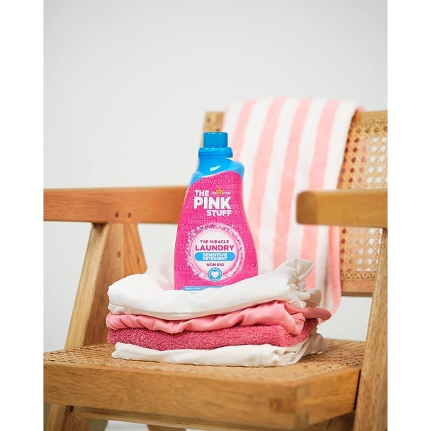 The Pink Stuff Riiete Pesuvahend Laundry Sensitive Non Bio 960 ml pilt The Pink Stuff Riiete Pesuvahend Laundry Sensitive Non Bio 960 ml foto