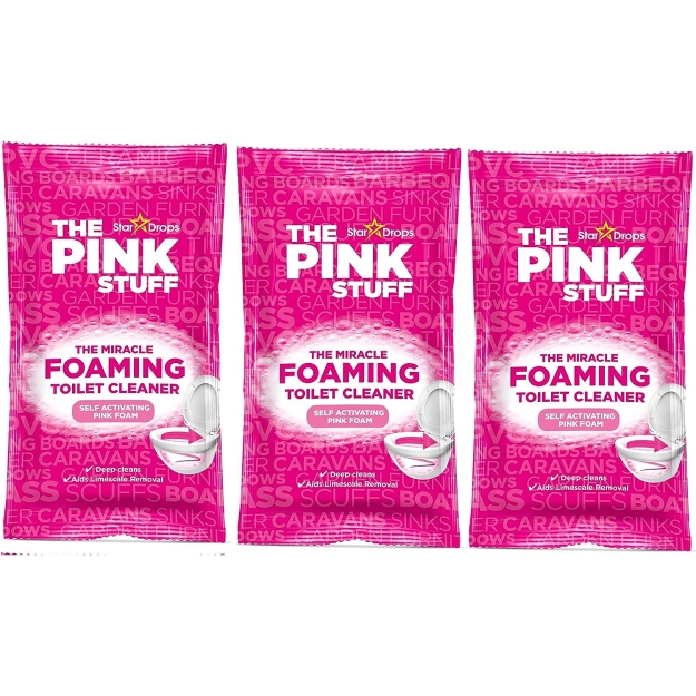 The Pink Stuff WC Puhastaja Vahutav 3x100g pilt The Pink Stuff WC Puhastaja Vahutav 3x100g foto