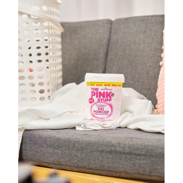 The Pink Stuff Traipu tīrīšanas līdzeklis baltai veļai 1 kg bilde The Pink Stuff Traipu tīrīšanas līdzeklis baltai veļai 1 kg fotogrāfija
