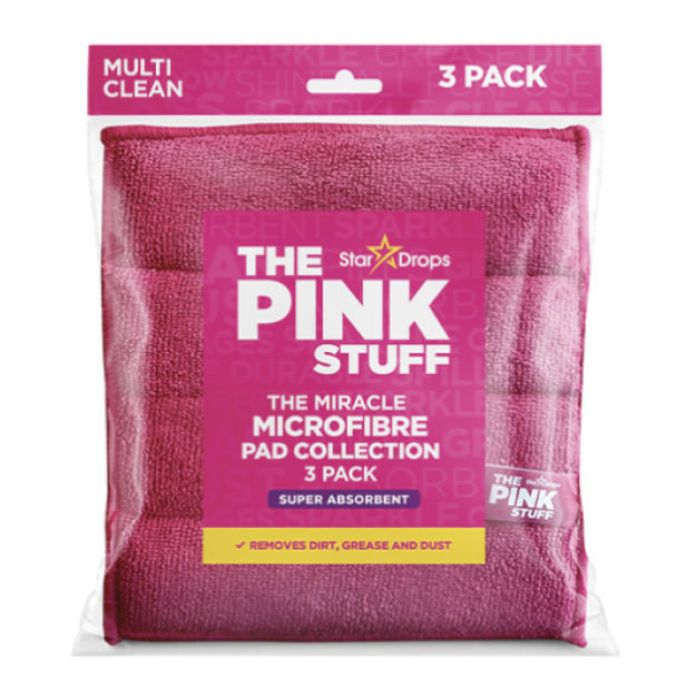 The Pink Stuff Mikrošķiedras dvieļi 3 gab The Pink Stuff Mikrošķiedras dvieļi 3 gab