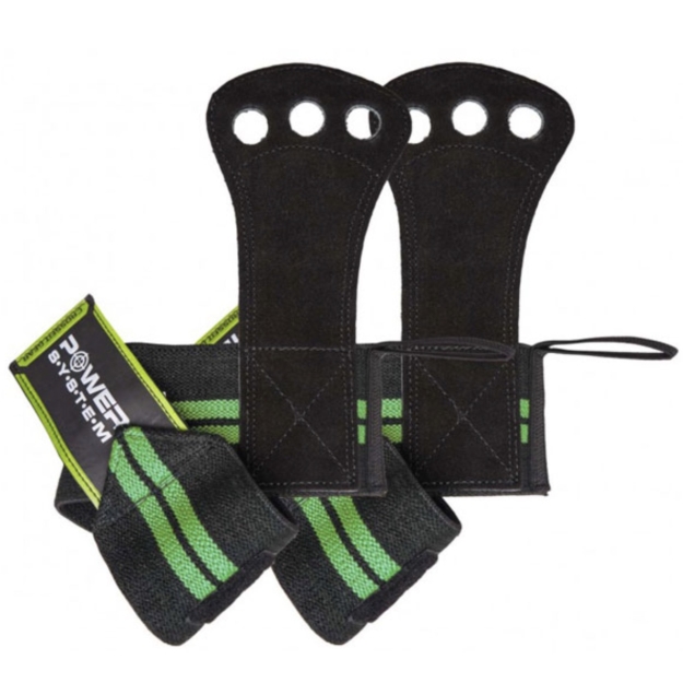 Power System Crossfit Grips - roheline pilt Power System Crossfit Grips - roheline foto