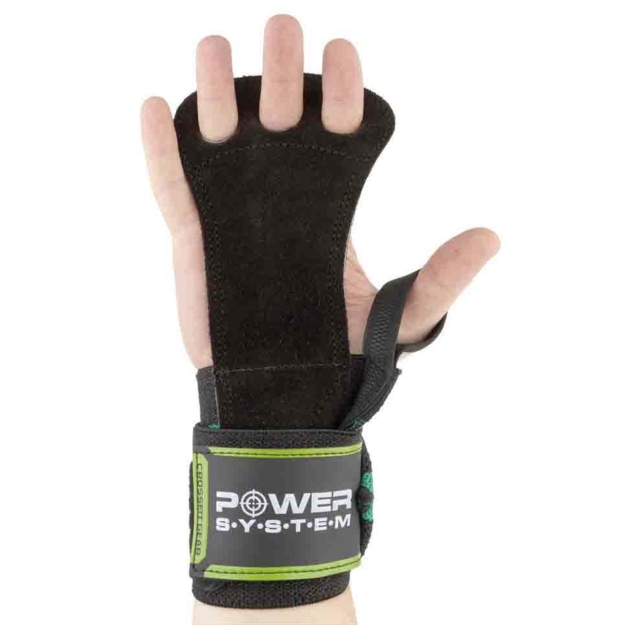 Power System Crossfit Grips - roheline pilt Power System Crossfit Grips - roheline foto
