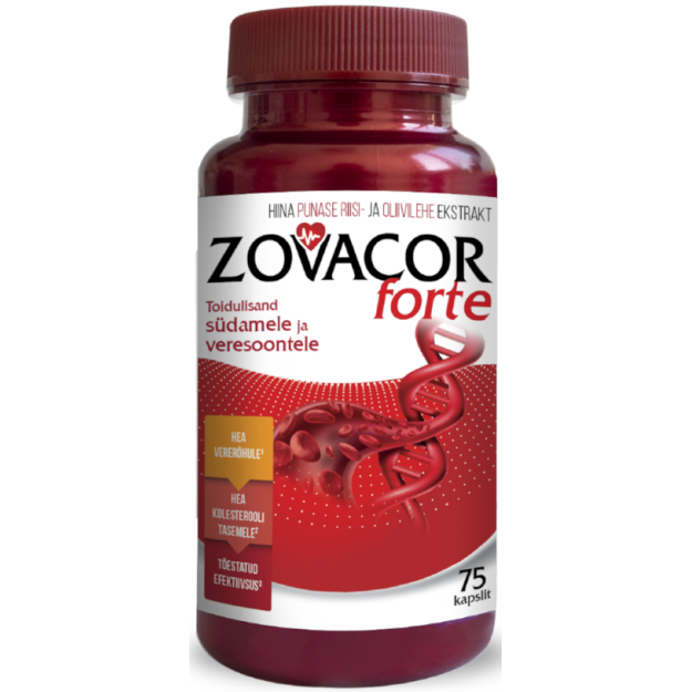 Zovacor Zovacor Forte 75 kapsulės Zovacor Zovacor Forte 75 kapsulės