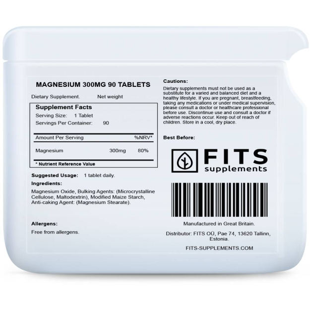 FITS Magnis 300 mg tabletės N90 paveikslėlį FITS Magnis 300 mg tabletės N90 nuotrauka