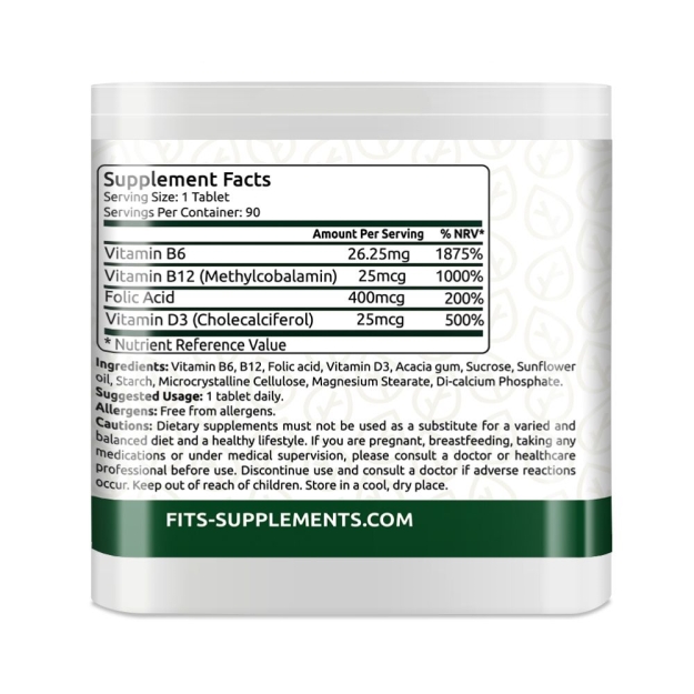 FITS Neiro-vitamīnu tabletes N90 bilde FITS Neiro-vitamīnu tabletes N90 fotogrāfija