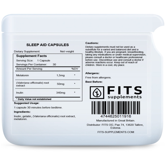 FITS Sleep Boost kapsulas bilde FITS Sleep Boost kapsulas fotogrāfija