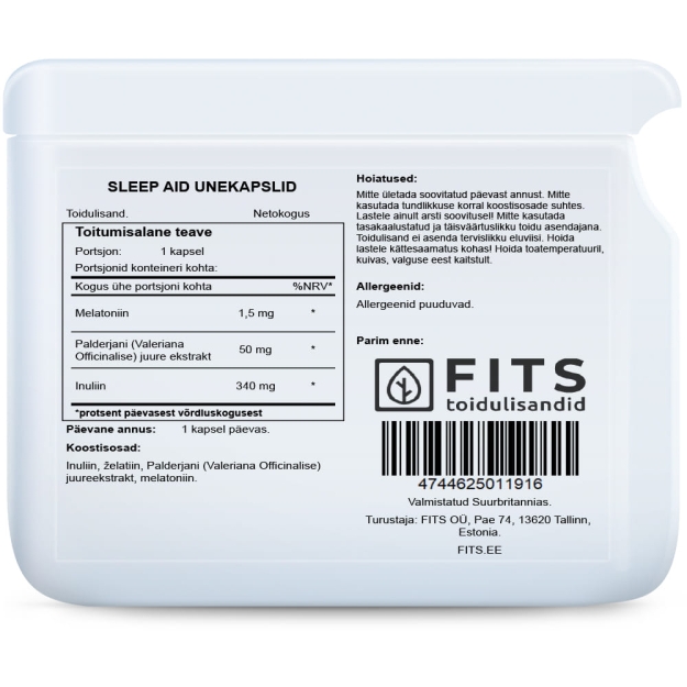 FITS Sleep Boost kapsulas bilde FITS Sleep Boost kapsulas fotogrāfija