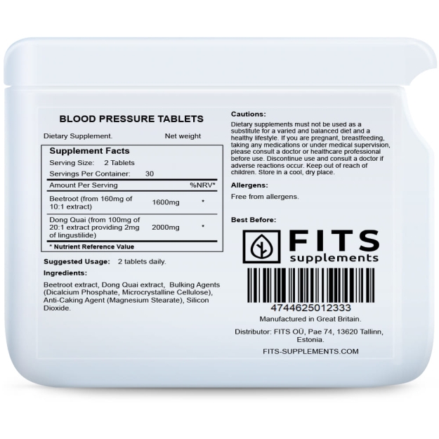 FITS Blood Pressure tabletės paveikslėlį FITS Blood Pressure tabletės nuotrauka