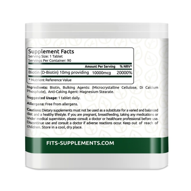 FITS Biotīns 10000 mcg tabletes N90 bilde FITS Biotīns 10000 mcg tabletes N90 fotogrāfija