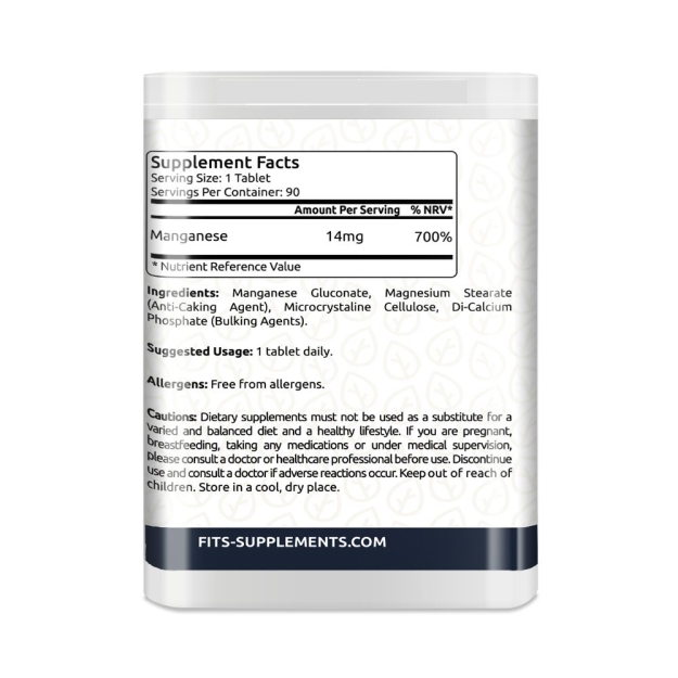 FITS Manganese 14mg 90 tablets paveikslėlį FITS Manganese 14mg 90 tablets nuotrauka