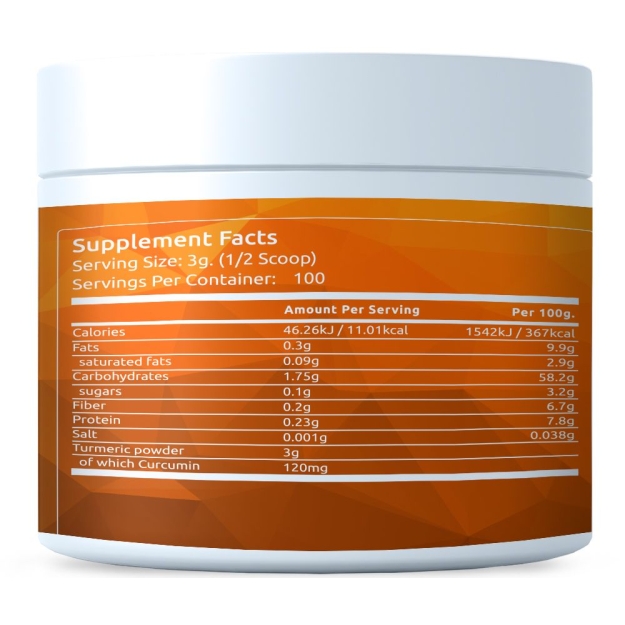 FITS BIO Organic Turmeric 300g powder picture FITS BIO Organic Turmeric 300g powder photo