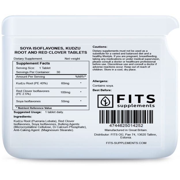 FITS Soya Isoflavones, Kudzu Root and Red Clover tablets picture FITS Soya Isoflavones, Kudzu Root and Red Clover tablets photo