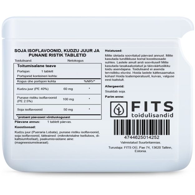 FITS Soya Isoflavones, Kudzu Root and Red Clover tablets picture FITS Soya Isoflavones, Kudzu Root and Red Clover tablets photo