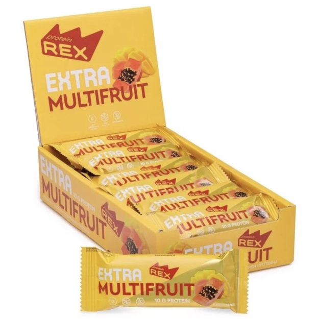 Protein Rex Valgubatoon “Mango-papaia“ 40g x 18 Protein Rex Valgubatoon “Mango-papaia“ 40g x 18