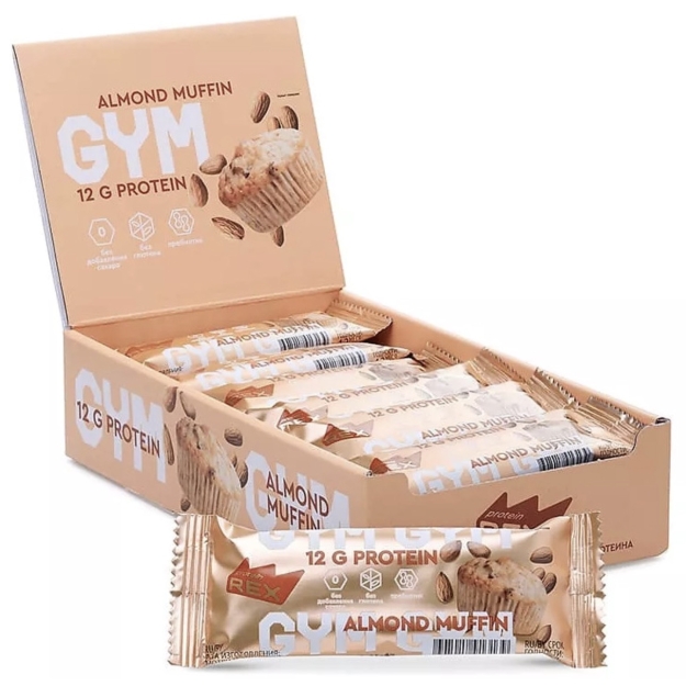 Protein Rex Proteiinibatoon LOW CARB 35 g - Mandlimuffin x 18 Protein Rex Proteiinibatoon LOW CARB 35 g - Mandlimuffin x 18