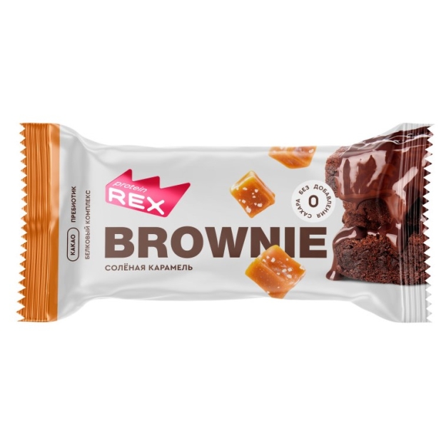 Protein Rex Proteiinikook 50 g - Brownie soolatud karamelliga Protein Rex Proteiinikook 50 g - Brownie soolatud karamelliga