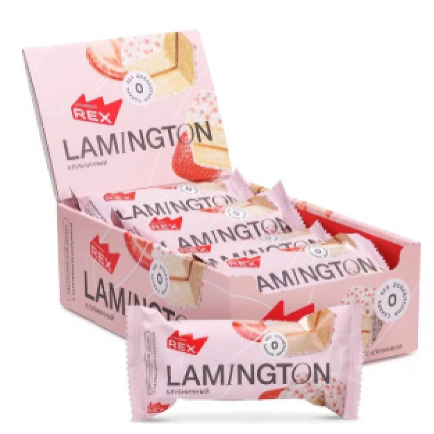 Lamington su braškėmis 50 g x 8