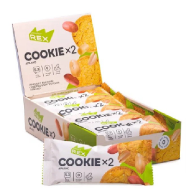 Protein Rex Протеиновое печенье, Арахис (50 g) x 12 Protein Rex Протеиновое печенье, Арахис (50 g) x 12