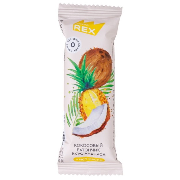 Coconut bar with MCT Oil 40 g - Pineapple
