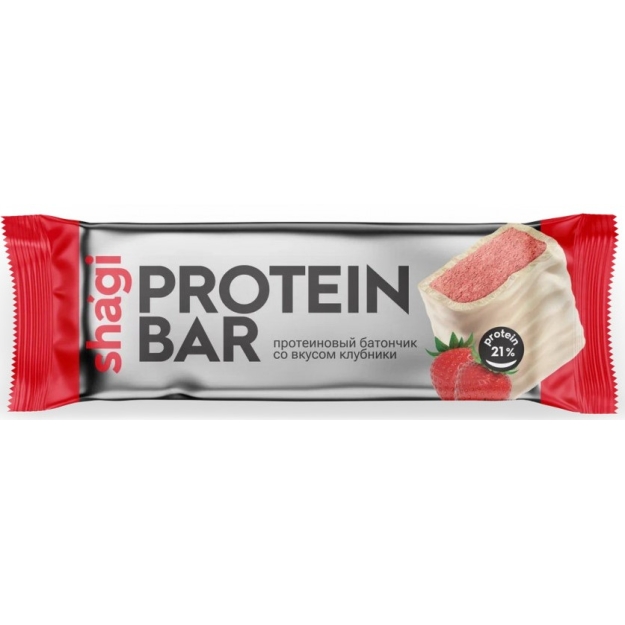 Protein Rex Protein Bar Shagi - Strawberry 40 g x 18 Protein Rex Protein Bar Shagi - Strawberry 40 g x 18
