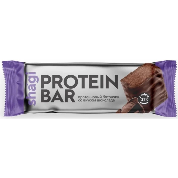 Protein Rex Baltymų batonėlis „Shagi“ - šokoladinis 40 g x 18 Protein Rex Baltymų batonėlis „Shagi“ - šokoladinis 40 g x 18