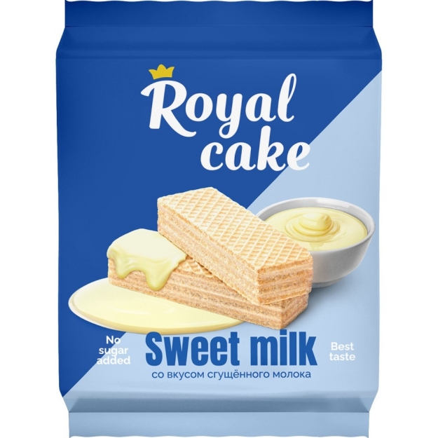 Protein Rex Вафли Royal Cake 120 г - Сгущенное молоко