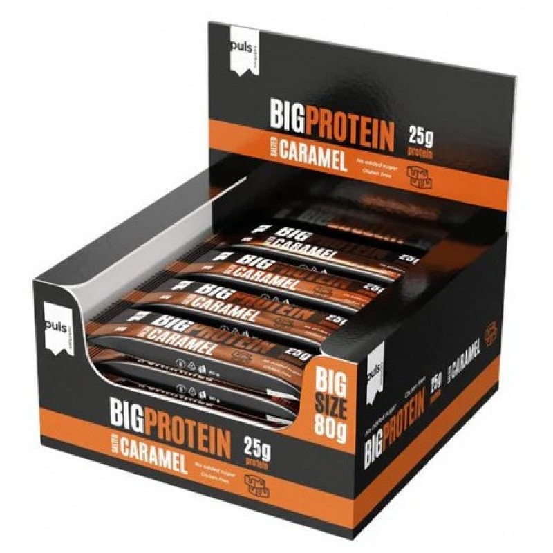 Big Protein Bar 80 g - Sālīta Karamele x 12