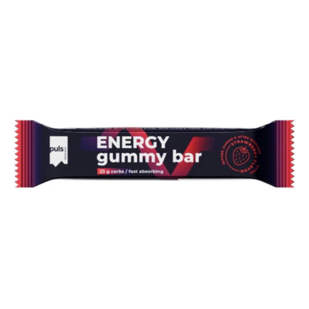 Puls Nutrition Energy Gummy Bar 30 g - Braškė Puls Nutrition Energy Gummy Bar 30 g - Braškė