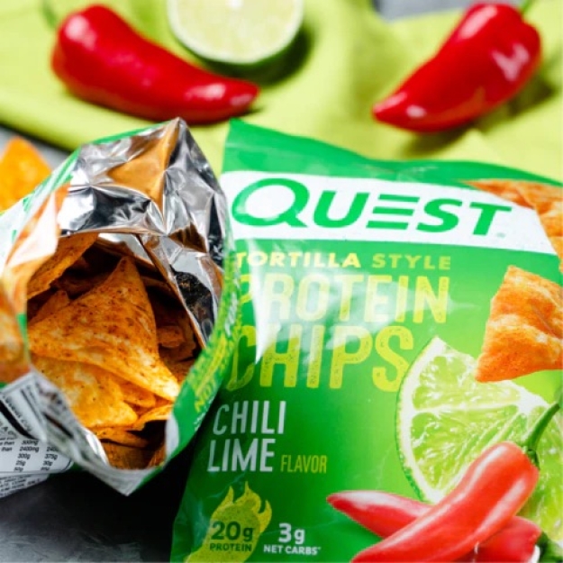 Quest Nutrition Proteiinikrõpsud Tortilla 32 g - Chili Lime Quest Nutrition Proteiinikrõpsud Tortilla 32 g - Chili Lime