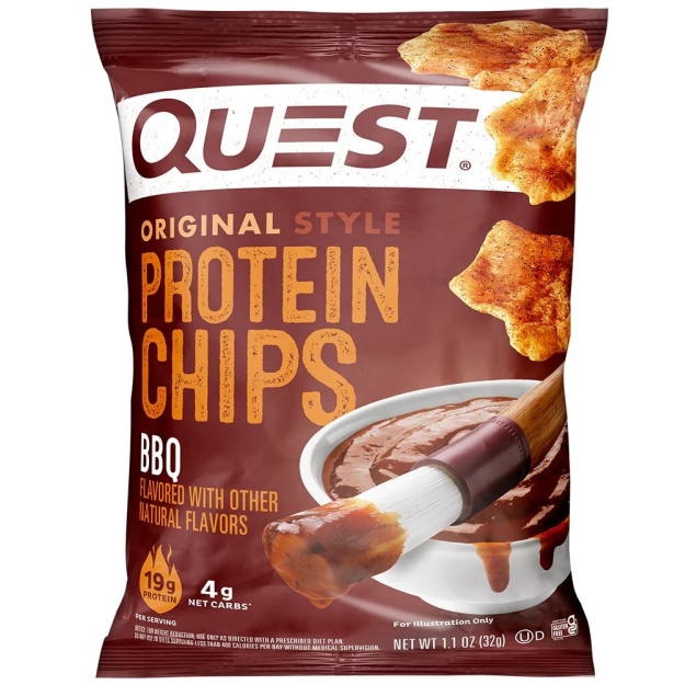 Quest Nutrition Olbaltumvielu čipsi 32 g - BBQ Quest Nutrition Olbaltumvielu čipsi 32 g - BBQ