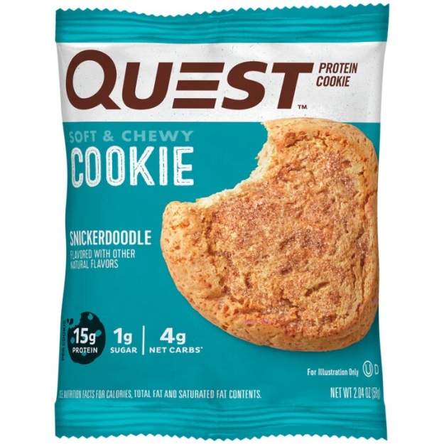 Quest Nutrition Proteiiniküpsis 59 g - Snicker Doodle pilt Quest Nutrition Proteiiniküpsis 59 g - Snicker Doodle foto