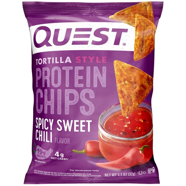 Quest Nutrition Baltyminiai tortilijų traškučiai 32 g - Spicy Sweet Chilli Quest Nutrition Baltyminiai tortilijų traškučiai 32 g - Spicy Sweet Chilli