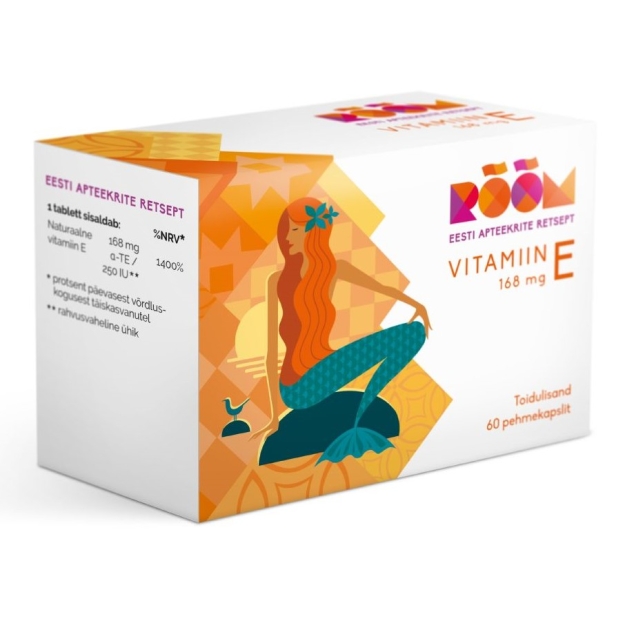 Rõõm Vitamin E 168 mg 60 capsules Rõõm Vitamin E 168 mg 60 capsules