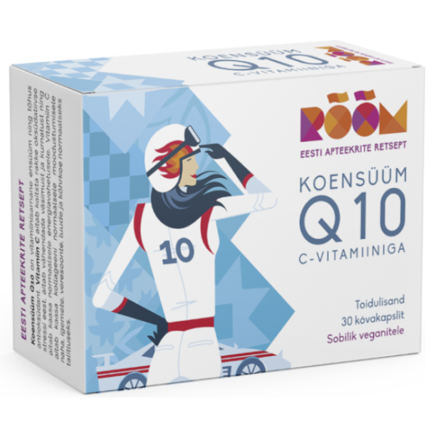 Coenzyme Q10 with Vitamin C 100 mg 30 capsules