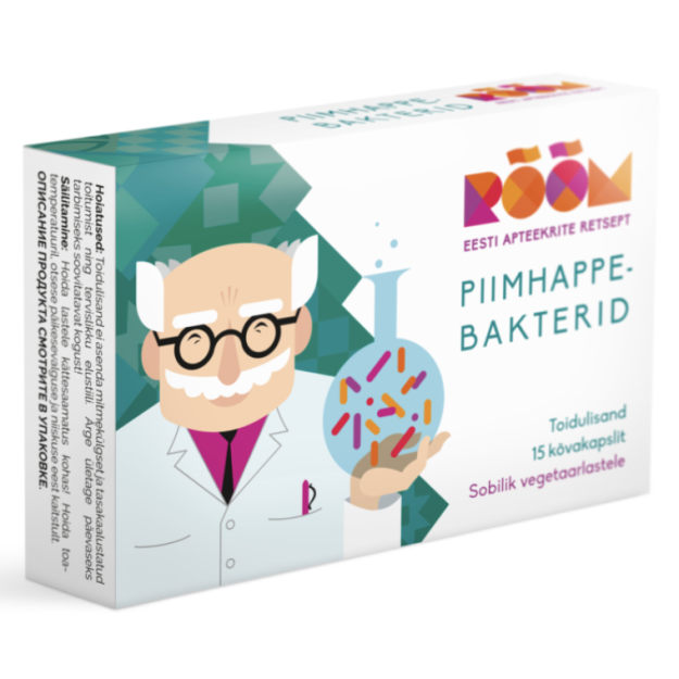 Rõõm Milk acid bacteria 15 capsules Rõõm Milk acid bacteria 15 capsules