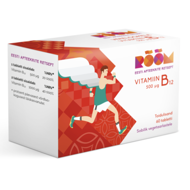 Rõõm Vitamin B12 500 mcg 60 tablets