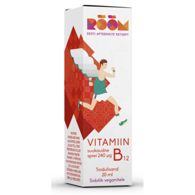 Rõõm Vitamin B12 spray 240 mcg 20 ml