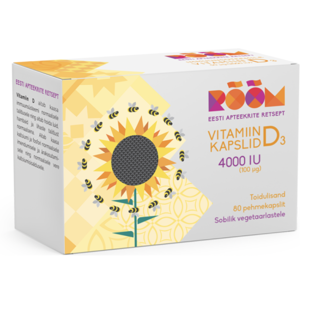 Vitamin D3 4000 IU 80 softgels