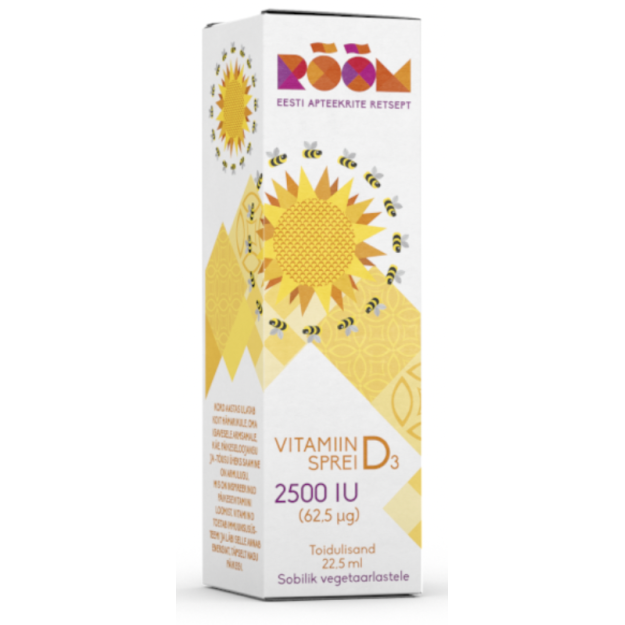 Rõõm Vitamin D3 spray 2500 IU 22.5 ml