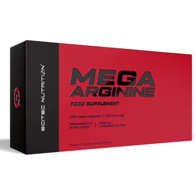 Scitec Nutrition Mega Arginine 120 kapsulas bilde Scitec Nutrition Mega Arginine 120 kapsulas fotogrāfija
